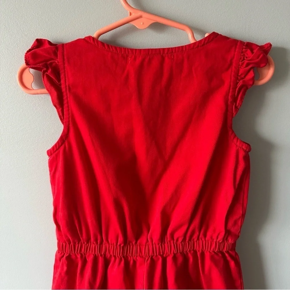 Janie and Jack Romper One Piece Red White Nautical Nantucket Breeze Preppy 24 M